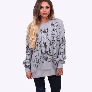 Vivienne Westwood Womens Boulle Sweater Sweatshirt Grey Black Size Small